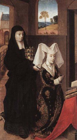 Petrus Christus Isabel of Portugal with St Elizabeth France oil painting art